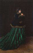 Claude Monet The Woman in the Green Dress, oil